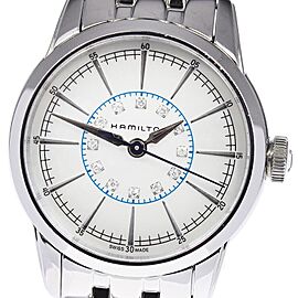 HAMILTON Railroad Stainless Steel/SS 12P diamond Quartz Watch