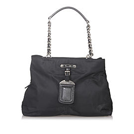 Prada Tessuto Chain Shoulder Bag