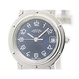 Hermes Clipper Stainless Steel Quartz 24mm Womens Watch