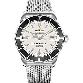 Breitling SuperOcean Heritage Stainless Steel with Silver Dial 42mm Mens Watch