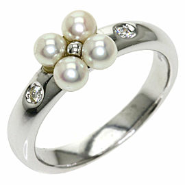 MIKIMOTO 18K white Gold Ring US