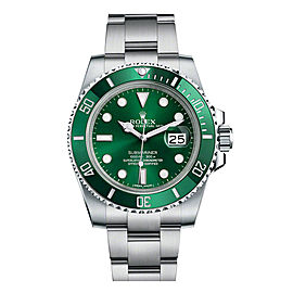 Rolex Submariner 'The Hulk' 116610LV Stainless Steel Green Dial Ceramic Bezel 40mm Mens Watch