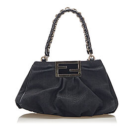 Fendi Small Mia Canvas Shoulder Bag