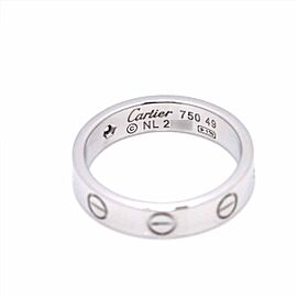 Cartier 18K White Gold Mini Love Diamond Ring