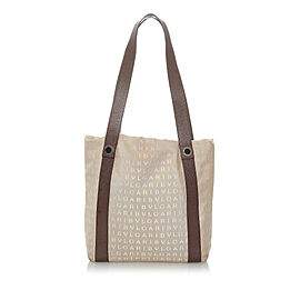 Bvlgari Logomania Canvas Tote Bag