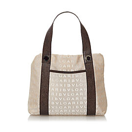 Bvlgari Logomania Canvas Handbag