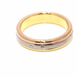 CARTIER Tri-Color Gold Ring US 4.75 SKYJN-228