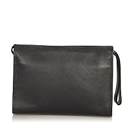 Burberry Leather Clutch Bag