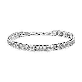 True .925 Sterling Silver 1/2 Cttw Diamond Double-Link 7" Tennis Bracelet (I-J Color, I3 Clarity)