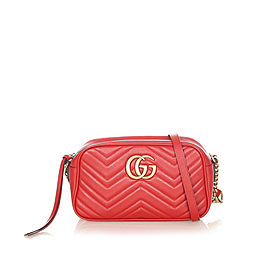 Gucci GG Marmont Matelasse Leather Crossbody Bag