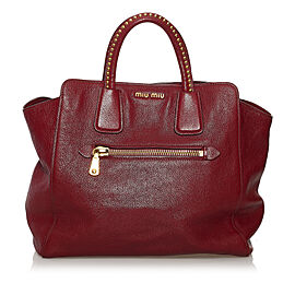 Miu Miu Leather Satchel