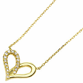 AHKAH 18k Yellow Gold Philuge Heart Necklace LXGQJ-842