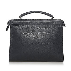 Fendi Selleria Peekaboo Leather Satchel