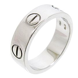 Cartier Love 18K White Gold Ring Size 5.25