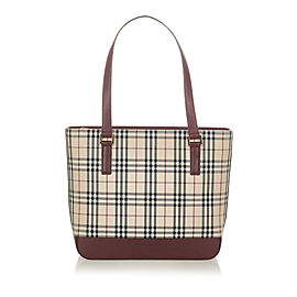 Burberry House Check Canvas Handbag