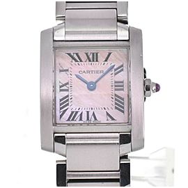 CARTIER Tank francaise SM W51028Q3 Stainless Steel Quartz Ladies Watch