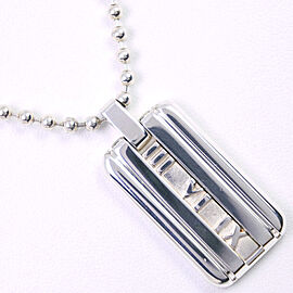 TIFFANY & Co 925 Silver Atlas Necklace LXNK-393