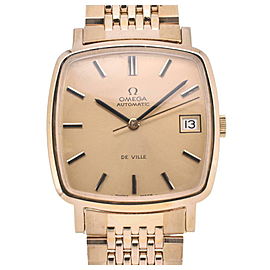 OMEGA de vill Gold Plated Date gold Dial Automatic Watch LXGJHW-179