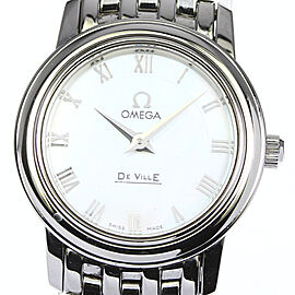 OMEGA De Ville Prestige Stainless Steel/SS Quartz Watch Skyclr