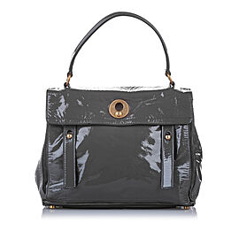 YSL Muse Two Patent Leather Handbag