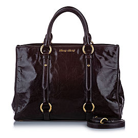 Miu Miu Vitello Shine Satchel