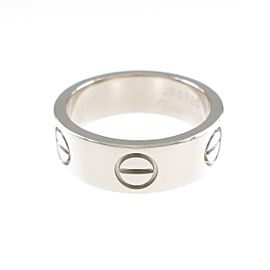 Cartier 18K White Gold Love Ring LXGYMK-307