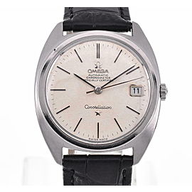 OMEGA Constellation Stainless Steel leather Chronometer Automatic Watch LXGJHW-203