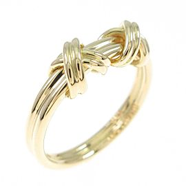 TIFFANY & Co 18K Yellow Gold Signature Ring LXGYMK-936