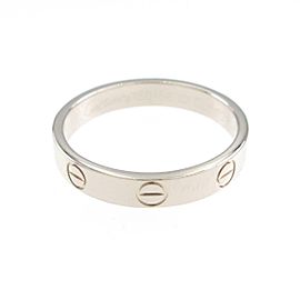 Cartier 18K white Gold Mini Love Ring LXGYMK-640