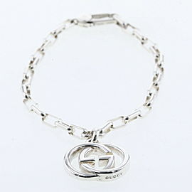 GUCCI 925 Silver Interlocking G bracelet LXGBKT-1200