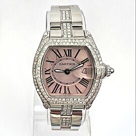 CARTIER ROADSTER Quartz Steel Diamond Watch