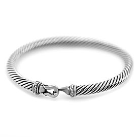 David Yurman Cable Buckle Bracelet with Diamonds 5mm