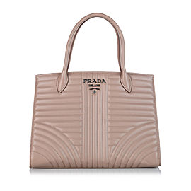 Prada Soft Calf Impunture Diagramme Satchel