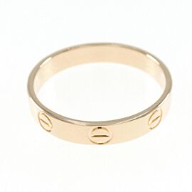 Cartier 18K Pink Gold Mini Love US 8 Ring E0770