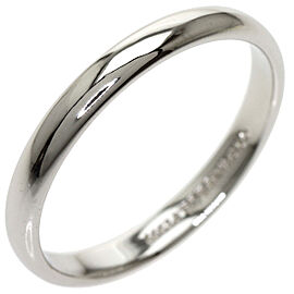 TIFFANY & Co 950 Platinum Classic band Ring US 10.25 QJLXG-1428