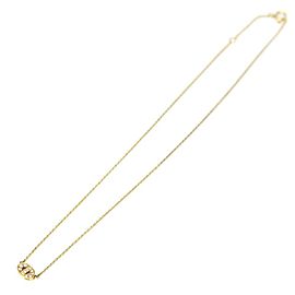 Dior 18k yellow Gold//diamond CD logo Necklace