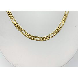 14K Yellow Gold Figaro Necklace