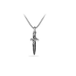 David Yurman Pendant Sterling silver with black diamonds