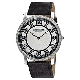 Stuhrling Hyperion 904.33152 Stainless Steel & Leather 46mm Watch