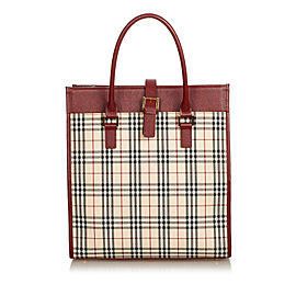 Burberry House Check Canvas Handbag