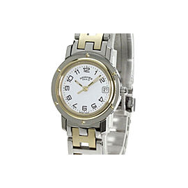 Hermes Clipper CL4220 Stainless Steel / Gold Plated 24mm Womens Watch