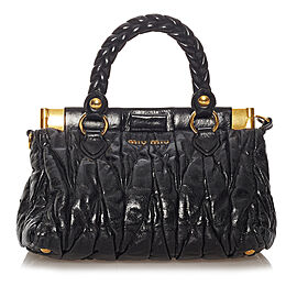 Miu Miu Coffer Leather Satchel