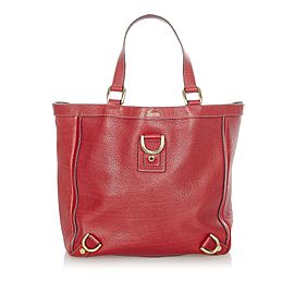 Abbey D-Ring Leather Tote Bag