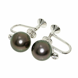 MIKIMOTO 18K white Gold Earring LXGQJ-688