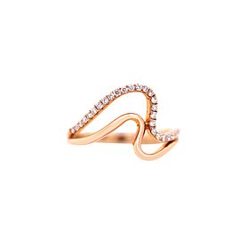 18k Rose Gold .25ct Diamond Ring