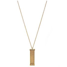 Tiffany & Co. Yellow Gold Diamond Somerset Mesh Pendant Necklace