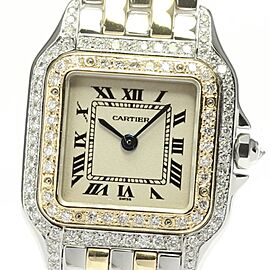 CARTIER PANTHERE Quartz 22mm 2 Row Gold 0.90TCW DIAMOND Watch