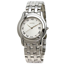 GUCCI Round face Stainless Steel/SS Quartz Watch QJLXG-1551