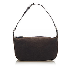 Celine C Macadam Suede Shoulder Bag