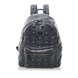 MCM Visetos Stark Leather Backpack